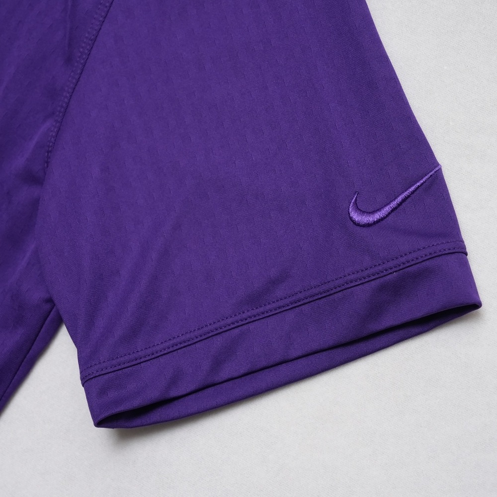 Nike Golf Dri-FIT Polo Shirt Mens Large Purple Swoosh Performance Golf - Picture 6 of 15